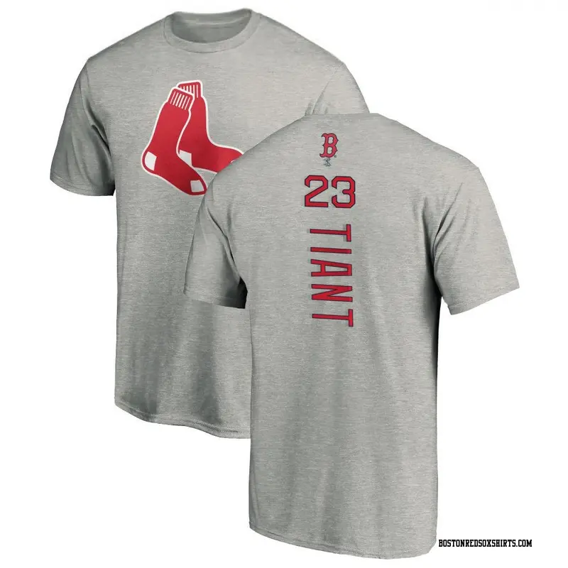 Men's Boston Red Sox ＃23 Luis Tiant Ash Backer T-Shirt