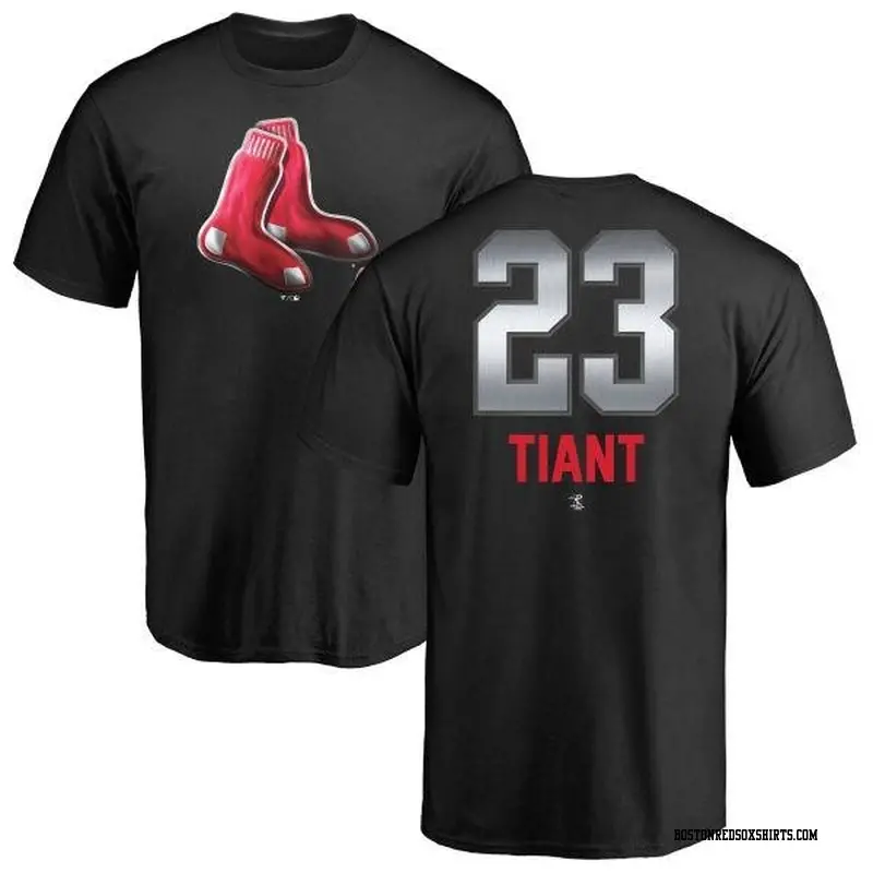 Men's Boston Red Sox ＃23 Luis Tiant Black Branded Midnight Mascot T-Shirt