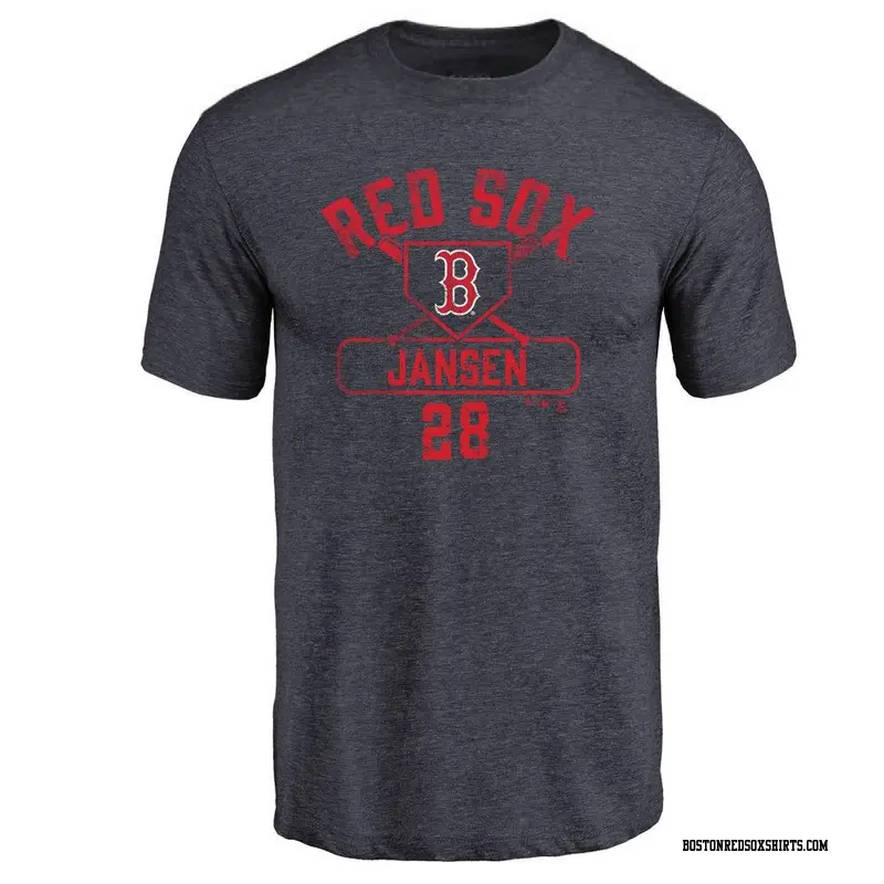 Men's Boston Red Sox ＃28 Danny Jansen Navy Base Runner T-Shirt