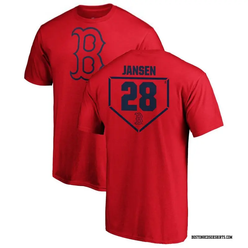 Men's Boston Red Sox ＃28 Danny Jansen Red RBI T-Shirt